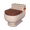 Chestnut Ceramic Toilet