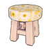 Floral Stool
