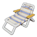 Striped Beach Lounger