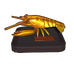 Golden Spiny Blind Lobster Statue