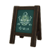 Wooden A-Frame Chalkboard