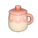 Pink & White Ceramic Cup