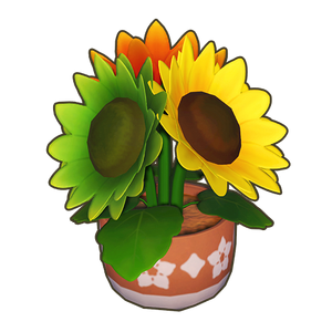 Tricolor Potted Sunflowers Icon.png