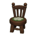 Ebony & Green Floral Chair